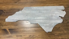 Load image into Gallery viewer, Large North Carolina Wooden Wall Sign – Rustic NC State Decor