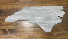 Load image into Gallery viewer, Large North Carolina Wooden Wall Sign – Rustic NC State Decor