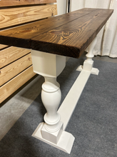 Load image into Gallery viewer, Farmhouse Entryway Table: Rustic Wooden Console Sofa Table