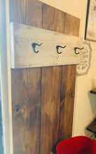 Load image into Gallery viewer, Rustic Farmhouse Hall Tree: Solid Wood Entryway Bench with Storage