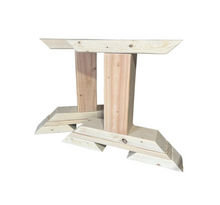 Load image into Gallery viewer, Unfinished Wooden Bench Legs - DIY Wood Base