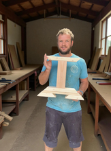 Load image into Gallery viewer, Unfinished Wooden Bench Legs - DIY Wood Base