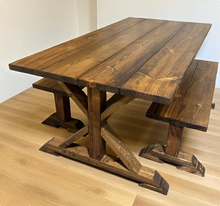 Load image into Gallery viewer, Unfinished Wooden Bench Legs - DIY Wood Base