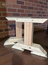 Load image into Gallery viewer, Unfinished Wooden Bench Legs - DIY Wood Base