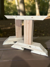 Load image into Gallery viewer, Unfinished Wooden Bench Legs - DIY Wood Base