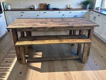 Load image into Gallery viewer, Unfinished Wooden Bench Legs - DIY Wood Base