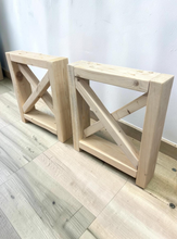 Load image into Gallery viewer, Unfinished Wooden Bench Legs - DIY Wood Base