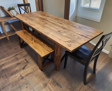 Load image into Gallery viewer, Unfinished Wooden Bench Legs - DIY Wood Base
