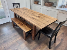 Load image into Gallery viewer, Unfinished Wooden Bench Legs - DIY Wood Base