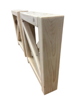 Load image into Gallery viewer, Unfinished Wooden Bench Legs - DIY Wood Base
