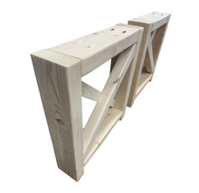 Load image into Gallery viewer, Unfinished Wooden Bench Legs - DIY Wood Base