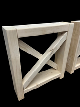 Load image into Gallery viewer, Unfinished Wooden Bench Legs - DIY Wood Base