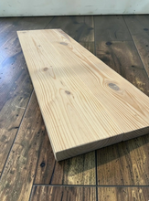 Load image into Gallery viewer, DIY Pine Bench Top Table Surface Wood Slab Console Entryway Sofa Farmhouse Rustic Custom