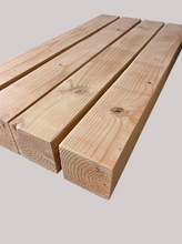 Load image into Gallery viewer, Dining Table Legs 4x4 Wood Furniture Base Unfinished DIY Farmhouse Square Solid Pine Custom