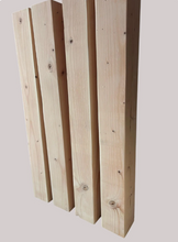 Load image into Gallery viewer, Dining Table Legs 4x4 Wood Furniture Base Unfinished DIY Farmhouse Square Solid Pine Custom