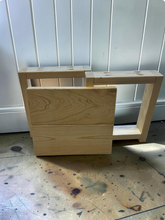 Load image into Gallery viewer, DIY Stool Kit Farmhouse Wood Kitchen Entryway Seating Unfinished Pine Rustic Custom Furniture