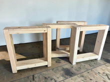 Load image into Gallery viewer, Unfinished Wooden Bench Legs - DIY Wood Base