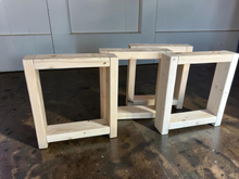 Load image into Gallery viewer, Unfinished Wooden Bench Legs - DIY Wood Base