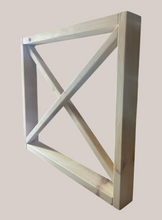 Load image into Gallery viewer, X Table Legs Unfinished Wood Dining Base Farmhouse Rustic DIY Furniture Set