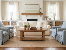 Load image into Gallery viewer, Farmhouse Coffee Table and End Tables Set: Rustic Provincial Brown Finish