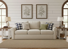 Load image into Gallery viewer, Rustic Farmhouse Wood Coffee Table Set, Distressed White End Tables