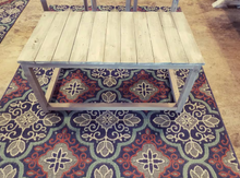 Load image into Gallery viewer, Farmhouse End Tables and Coffee Table Set: Gray Whitewash Wood