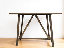Load image into Gallery viewer, Modern Entryway Table with Angled Legs in Solid Sandstone