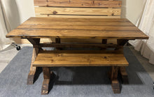 Load image into Gallery viewer, 6ft Classic Trestle Table With Benches (All Provincial)