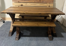 Load image into Gallery viewer, 6ft Classic Trestle Table With Benches (All Provincial)