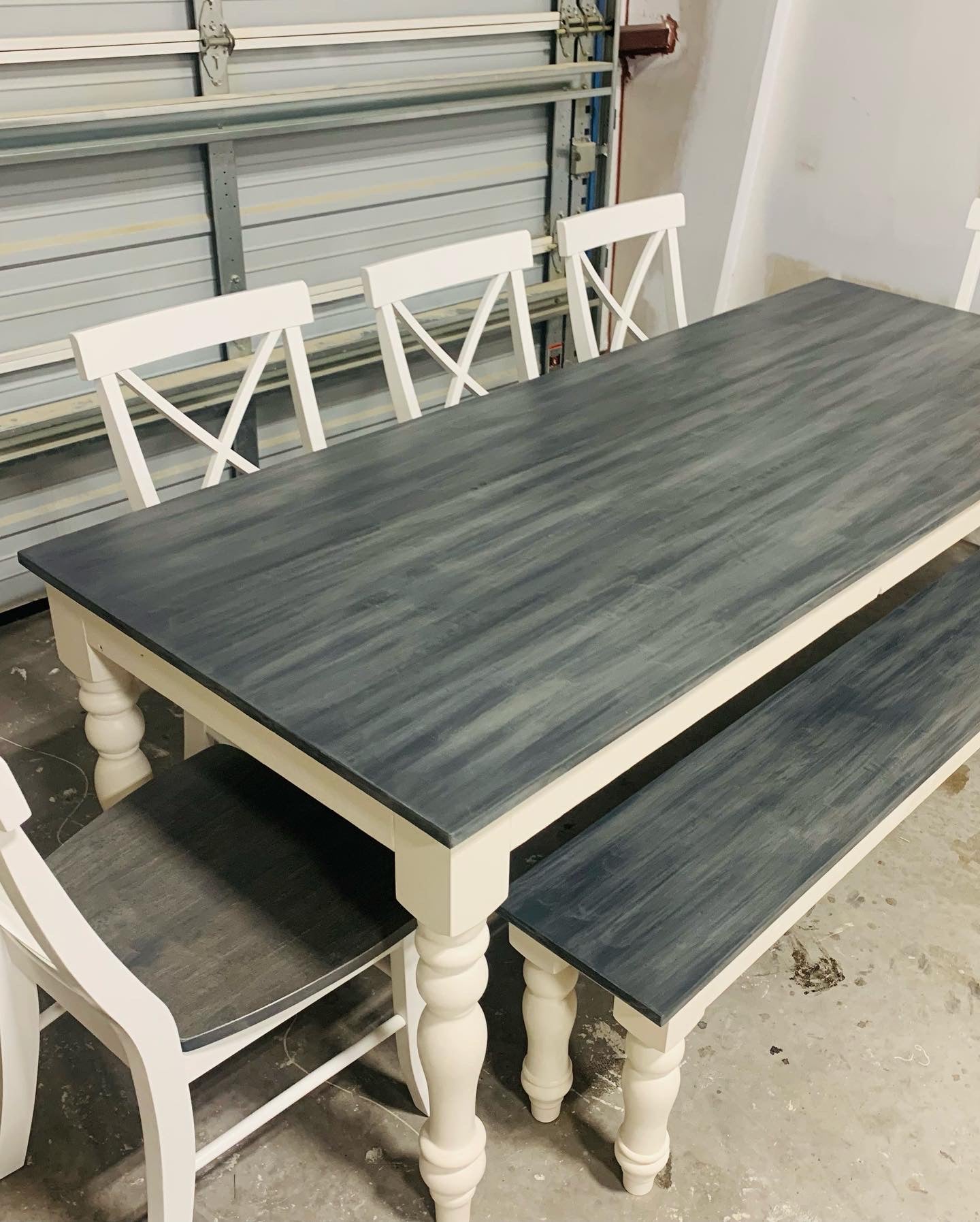 Farmhouse Dining Gray Distressed Dining Table Rustic Farmhouse