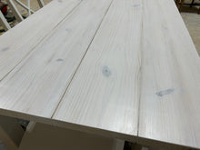 Load image into Gallery viewer, White Dining Table Set - Chair and Bench Combo - Marshmallow White, Antique White - Coastal Farmhouse Kitchen Table Set