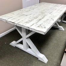 Load image into Gallery viewer, 6ft Classic Pedestal Table (Weathered White)