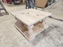 Load image into Gallery viewer, Farmhouse Coffee Table with Balustrade Legs (Simply White)