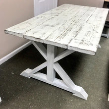 Load image into Gallery viewer, 6ft Classic Pedestal Table (Weathered White)