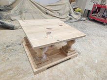 Load image into Gallery viewer, Farmhouse Coffee Table with Balustrade Legs (Simply White)