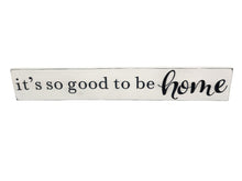 Load image into Gallery viewer, Handmade Wall Art "It's So Good to Be Home"
