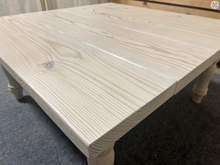 Load image into Gallery viewer, Large Square Farmhouse Turned Leg Coffee Table (Simply White)
