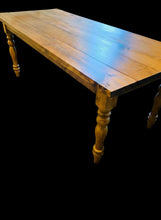Load image into Gallery viewer, 7-Foot Farmhouse Table with Bench: Handmade Wooden Dining Set
