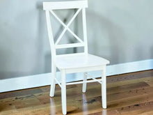 Load image into Gallery viewer, 6-Foot Table Set - Farmhouse Style with Turned Table Legs - Chairs and Bench Seating - White and Provincial Brown - Wooden Kitchen Table Set
