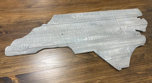 Large North Carolina Wooden Wall Sign – Rustic NC State Decor