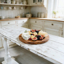 Load image into Gallery viewer, Rustic Farmhouse Entryway Table: Weathered White Console Sofa Table
