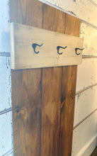 Load image into Gallery viewer, Rustic Farmhouse Hall Tree: Solid Wood Entryway Bench with Storage
