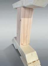 Load image into Gallery viewer, Unfinished Wooden Bench Legs - DIY Wood Base
