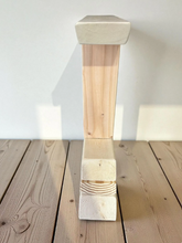 Load image into Gallery viewer, Unfinished Wooden Bench Legs - DIY Wood Base
