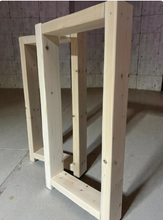 Load image into Gallery viewer, Unfinished Wooden Bench Legs - DIY Wood Base
