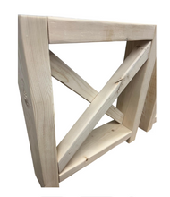 Load image into Gallery viewer, Unfinished Wooden Bench Legs - DIY Wood Base
