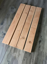 Load image into Gallery viewer, Dining Table Legs 4x4 Wood Furniture Base Unfinished DIY Farmhouse Square Solid Pine Custom
