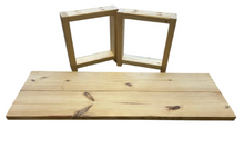Load image into Gallery viewer, DIY Bench Kit Farmhouse Wood Dining Entryway Mudroom Unfinished Pine Custom Seating
