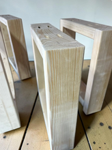 Load image into Gallery viewer, DIY Stool Kit Farmhouse Wood Kitchen Entryway Seating Unfinished Pine Rustic Custom Furniture
