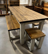 Load image into Gallery viewer, Unfinished Wooden Bench Legs - DIY Wood Base
